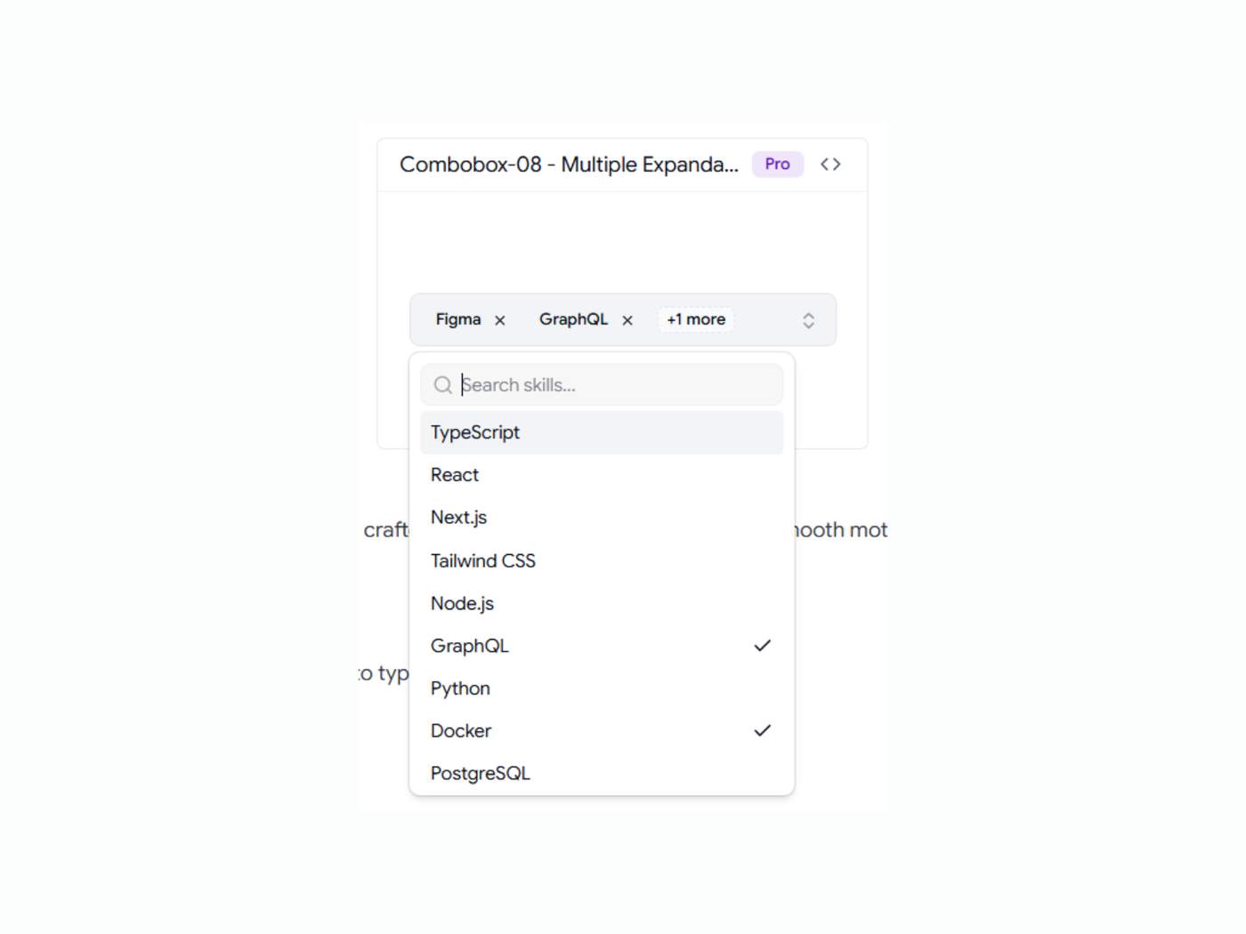 Multiple Expandable Shadcn Combobox