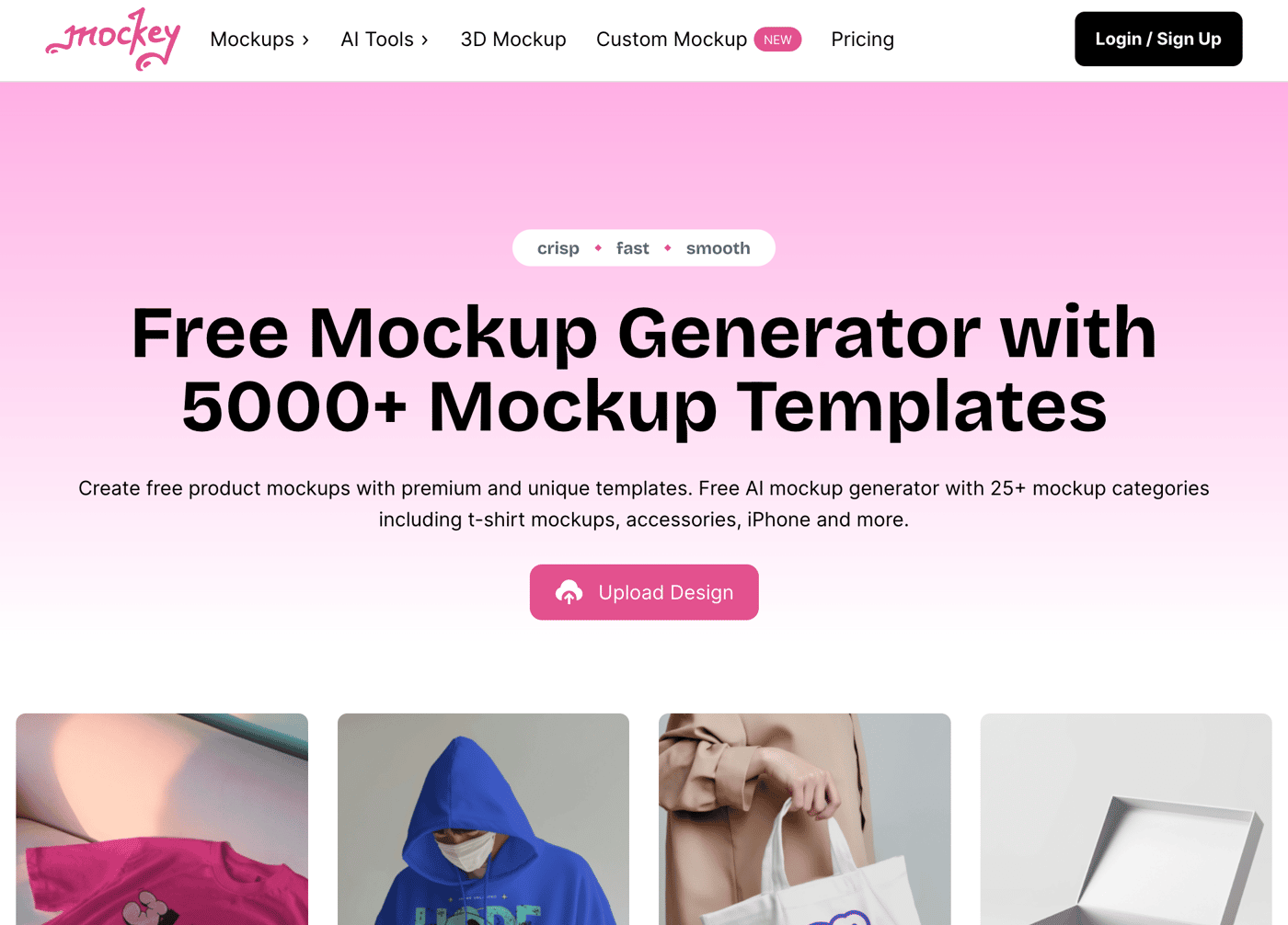 Mockey homepage