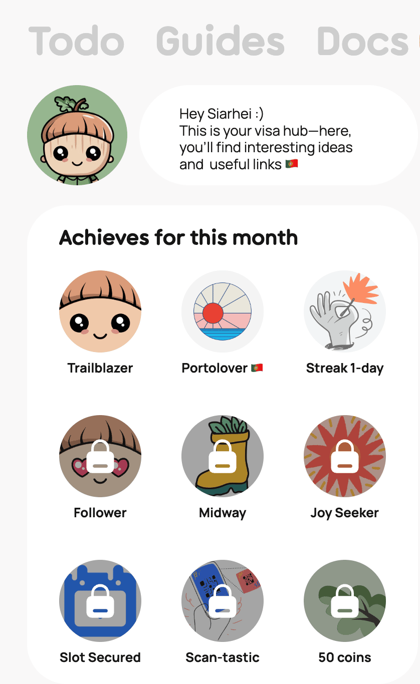 Hub as a part of personal account migroot.io