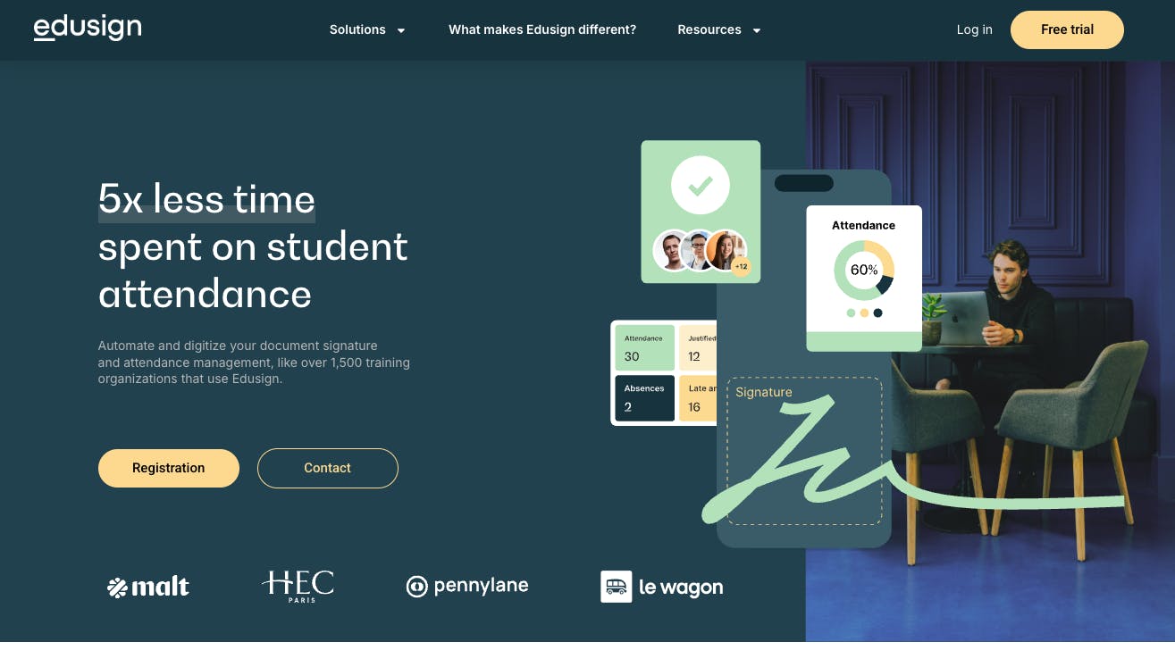 Edusign homepage