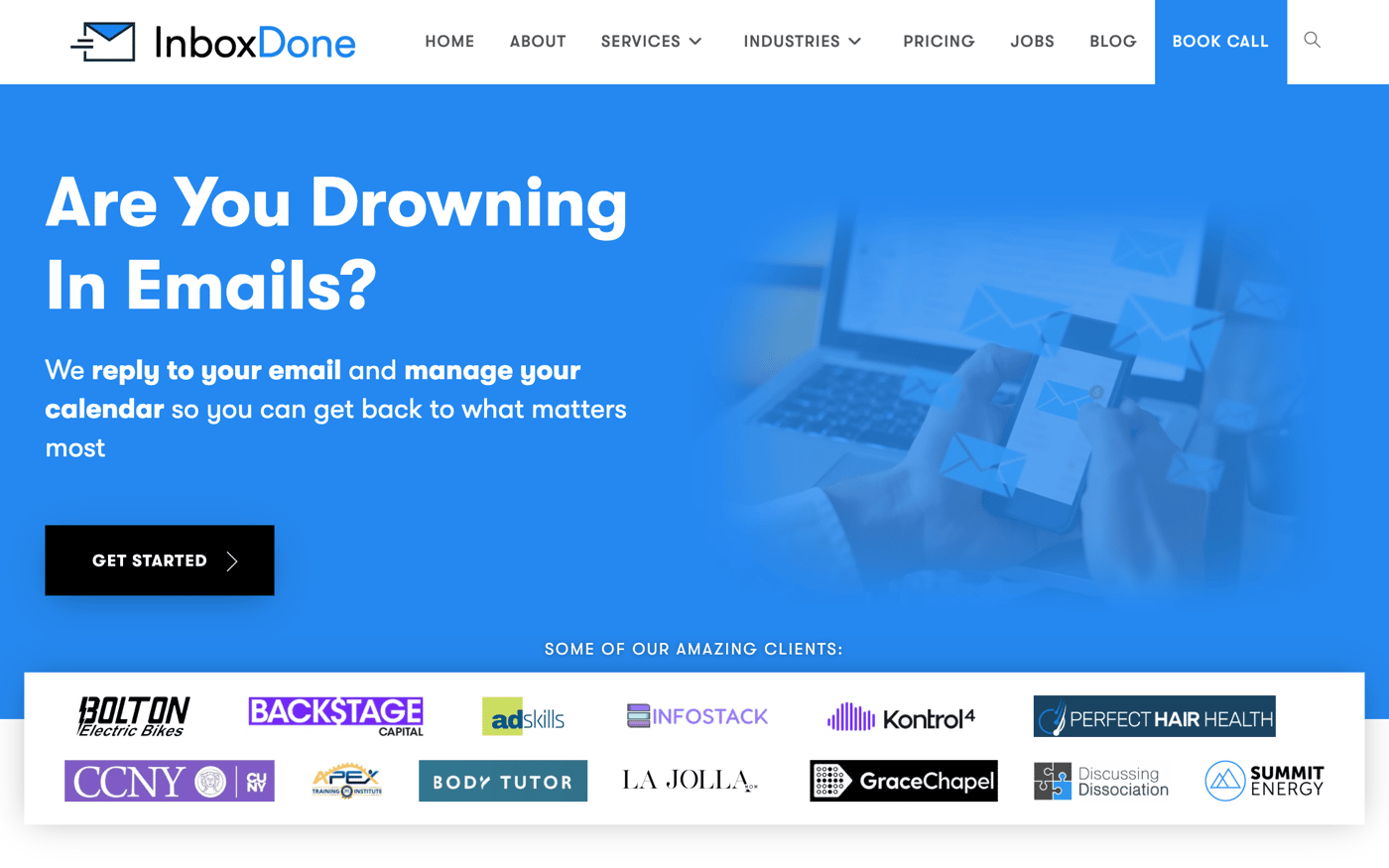 InboxDone homepage